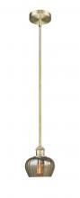 Innovation Lighting 616-1S-AB-G96 - Fenton - 1 Light - 7 inch - Antique Brass - Stem Hung - Mini Pendant