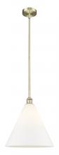 Innovation Lighting 616-1S-AB-GBC-161 - Berkshire - 1 Light - 16 inch - Antique Brass - Cord hung - Pendant