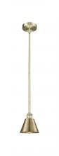 Innovation Lighting 616-1S-AB-M8 - Smithfield - 1 Light - 7 inch - Antique Brass - Cord hung - Mini Pendant