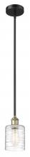 Innovation Lighting 616-1S-BAB-G1113 - Cobbleskill - 1 Light - 5 inch - Black Antique Brass - Stem Hung - Mini Pendant
