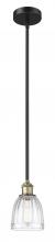 Innovation Lighting 616-1S-BAB-G442 - Brookfield - 1 Light - 6 inch - Black Antique Brass - Cord hung - Mini Pendant
