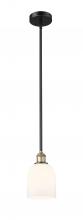 Innovation Lighting 616-1S-BAB-G558-6GWH - Bella - 1 Light - 6 inch - Black Antique Brass - Cord hung - Mini Pendant