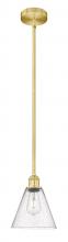 Innovation Lighting 616-1S-SG-GBC-84-LED - Berkshire - 1 Light - 8 inch - Satin Gold - Cord hung - Mini Pendant