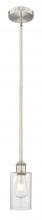 Innovation Lighting 616-1S-SN-G804 - Clymer - 1 Light - 4 inch - Brushed Satin Nickel - Cord hung - Mini Pendant