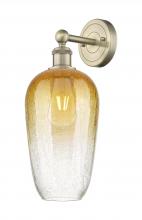 Innovation Lighting 616-1W-AB-G484-7AM - Brookhaven Flute - 1 Light - 7 inch - Antique Brass - Sconce
