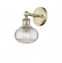 Innovation Lighting 616-1W-AB-G555-6CL - Ithaca - 1 Light - 6 inch - Antique Brass - Sconce
