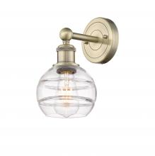 Innovation Lighting 616-1W-AB-G556-6CL - Rochester - 1 Light - 6 inch - Antique Brass - Sconce