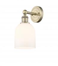 Innovation Lighting 616-1W-AB-G558-6GWH - Bella - 1 Light - 6 inch - Antique Brass - Sconce