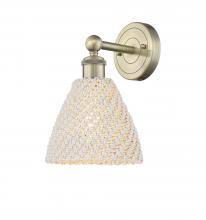 Innovation Lighting 616-1W-AB-NBD-75-NAT - Bristol Natural - 1 Light - 8 inch - Antique Brass - Sconce