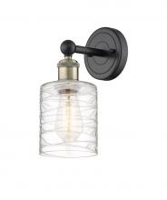 Innovation Lighting 616-1W-BAB-G1113 - Cobbleskill - 1 Light - 5 inch - Black Antique Brass - Sconce