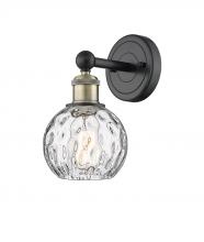 Innovation Lighting 616-1W-BAB-G1215-6 - Athens Water Glass - 1 Light - 6 inch - Black Antique Brass - Sconce