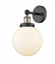 Innovation Lighting 616-1W-BAB-G201-8 - Beacon - 1 Light - 8 inch - Black Antique Brass - Sconce