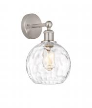 Innovations Lighting 616-1W-SN-G1215-8 - Athens Water Glass - 1 Light - 8 inch - Satin Nickel - Sconce
