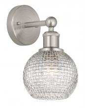 Innovation Lighting 616-1W-SN-G122C-6CL - Athens - 1 Light - 6 inch - Brushed Satin Nickel - Sconce