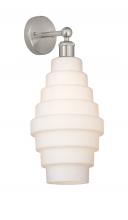 Innovations Lighting 616-1W-SN-G671-8 - Cascade Satin Nickel Sconce