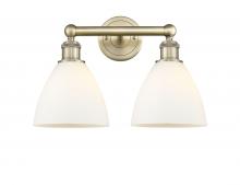 Innovation Lighting 616-2W-AB-GBD-751 - Bristol - 2 Light - 17 inch - Antique Brass - Bath Vanity Light