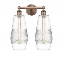 Innovation Lighting 616-2W-AC-G682-7 - Windham - 2 Light - 16 inch - Antique Copper - Bath Vanity Light
