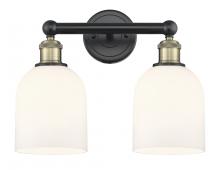 Innovation Lighting 616-2W-BAB-G558-6GWH - Bella - 2 Light - 15 inch - Black Antique Brass - Bath Vanity Light