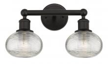Innovation Lighting 616-2W-OB-G555-6CL - Ithaca - 2 Light - 15 inch - Oil Rubbed Bronze - Bath Vanity Light