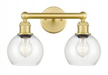 Innovations Lighting 616-2W-SG-G122-6 - Athens - 2 Light - 15 inch - Satin Gold - Bath Vanity Light