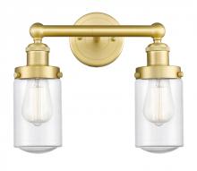 Innovations Lighting 616-2W-SG-G314 - Dover - 2 Light - 14 inch - Satin Gold - Bath Vanity Light