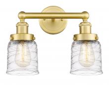 Innovations Lighting 616-2W-SG-G513 - Bell - 2 Light - 14 inch - Satin Gold - Bath Vanity Light