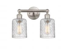 Innovation Lighting 616-2W-SN-G112C-5CL - Cobbleskill - 2 Light - 14 inch - Brushed Satin Nickel - Bath Vanity Light