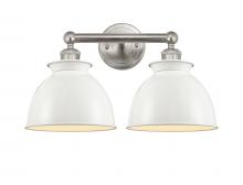 Innovation Lighting 616-2W-SN-M14-W - Adirondack - 2 Light - 17 inch - Brushed Satin Nickel - Bath Vanity Light