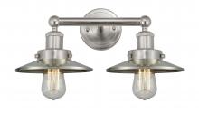 Innovation Lighting 616-2W-SN-M2-SN - Railroad - 2 Light - 17 inch - Brushed Satin Nickel - Bath Vanity Light