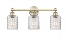 Innovation Lighting 616-3W-AB-G112C-5CL - Cobbleskill - 3 Light - 23 inch - Antique Brass - Bath Vanity Light