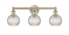 Innovation Lighting 616-3W-AB-G122C-6CL - Athens - 3 Light - 24 inch - Antique Brass - Bath Vanity Light