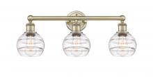 Innovation Lighting 616-3W-AB-G556-6CL - Rochester - 3 Light - 24 inch - Antique Brass - Bath Vanity Light