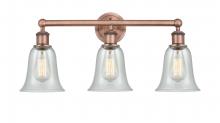 Innovation Lighting 616-3W-AC-G2812 - Hanover - 3 Light - 24 inch - Antique Copper - Bath Vanity Light