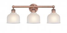 Innovation Lighting 616-3W-AC-G411 - Dayton - 3 Light - 24 inch - Antique Copper - Bath Vanity Light