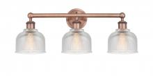 Innovation Lighting 616-3W-AC-G412 - Dayton - 3 Light - 24 inch - Antique Copper - Bath Vanity Light
