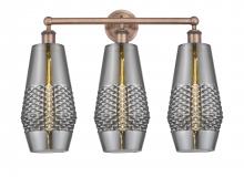 Innovation Lighting 616-3W-AC-G683-7 - Windham - 3 Light - 25 inch - Antique Copper - Bath Vanity Light