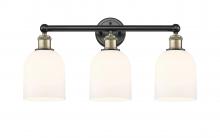 Innovation Lighting 616-3W-BAB-G558-6GWH - Bella - 3 Light - 24 inch - Black Antique Brass - Bath Vanity Light