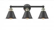Innovation Lighting 616-3W-BAB-M8-BK - Edison - 3 Light - 25 inch - Black Antique Brass - Bath Vanity Light