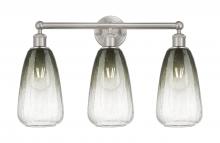 Innovation Lighting 616-3W-SN-G480-6SL - Brookhaven Almond - 3 Light - 24 inch - Brushed Satin Nickel - Bath Vanity Light