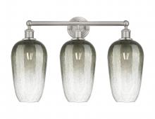 Innovation Lighting 616-3W-SN-G484-7SL - Brookhaven Flute - 3 Light - 25 inch - Brushed Satin Nickel - Bath Vanity Light