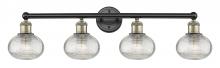 Innovation Lighting 616-4W-BAB-G555-6CL - Ithaca - 4 Light - 33 inch - Black Antique Brass - Bath Vanity Light