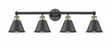 Innovation Lighting 616-4W-BAB-M8-BK - Edison - 4 Light - 34 inch - Black Antique Brass - Bath Vanity Light