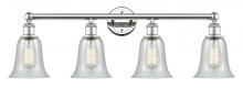 Innovation Lighting 616-4W-PN-G2812 - Hanover - 4 Light - 33 inch - Polished Nickel - Bath Vanity Light