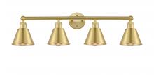 Innovation Lighting 616-4W-SG-M8-SG - Smithfield - 4 Light - 34 inch - Satin Gold - Bath Vanity Light