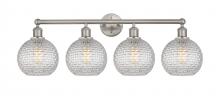 Innovation Lighting 616-4W-SN-G122C-8CL - Athens - 4 Light - 35 inch - Satin Nickel - Bath Vanity Light