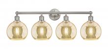 Innovation Lighting 616-4W-SN-G128-8 - Athens - 4 Light - 35 inch - Satin Nickel - Bath Vanity Light