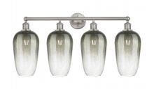 Innovation Lighting 616-4W-SN-G484-7SL - Brookhaven Flute - 4 Light - 34 inch - Brushed Satin Nickel - Bath Vanity Light