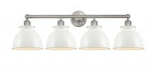 Innovation Lighting 616-4W-SN-M14-W - Adirondack - 4 Light - 35 inch - Brushed Satin Nickel - Bath Vanity Light