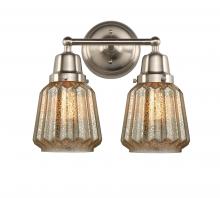Innovation Lighting 623-2W-SN-G146 - Chatham - 2 Light - 14 inch - Brushed Satin Nickel - Bath Vanity Light