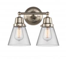 Innovation Lighting 623-2W-SN-G62 - Cone - 2 Light - 14 inch - Brushed Satin Nickel - Bath Vanity Light